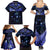 New Zealand Matariki Family Matching Summer Maxi Dress and Hawaiian Shirt Maori Pattern and Matariki Sky Night