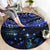 New Zealand Matariki Round Carpet Maori Pattern and Matariki Sky Night