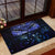 New Zealand Matariki Rubber Doormat Maori Pattern and Matariki Sky Night