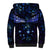 New Zealand Matariki Sherpa Hoodie Maori Pattern and Matariki Sky Night