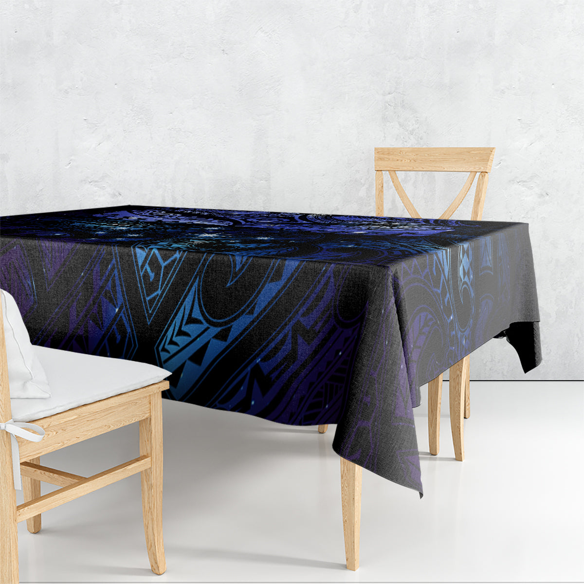 New Zealand Matariki Tablecloth Maori Pattern and Matariki Sky Night LT03 - Polynesian Pride