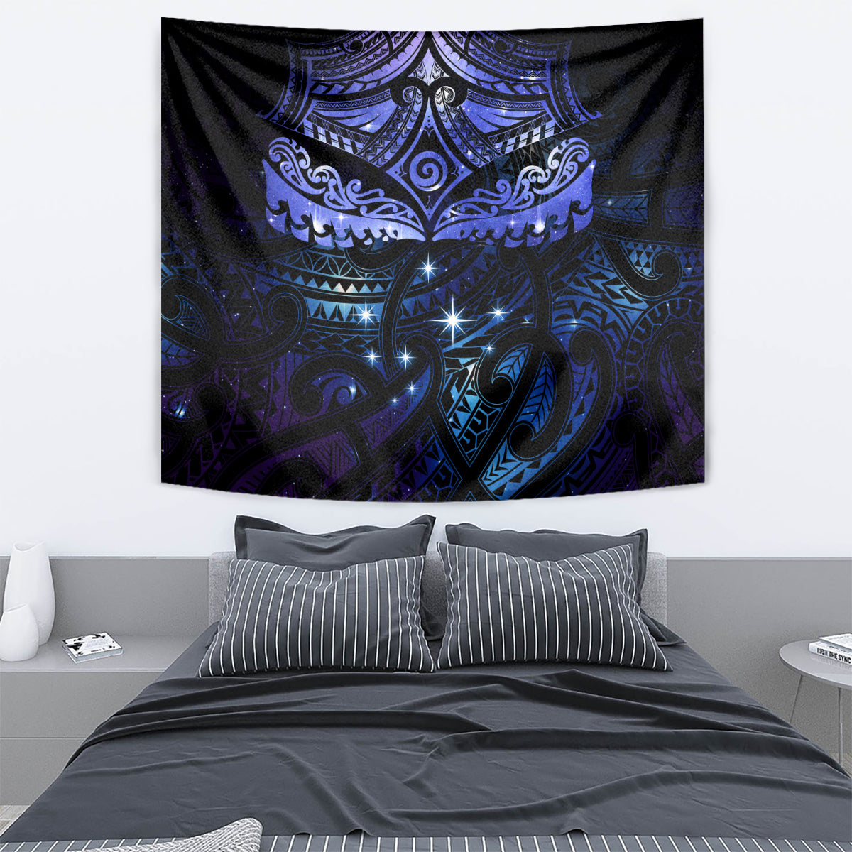 New Zealand Matariki Tapestry Maori Pattern and Matariki Sky Night LT03 - Polynesian Pride