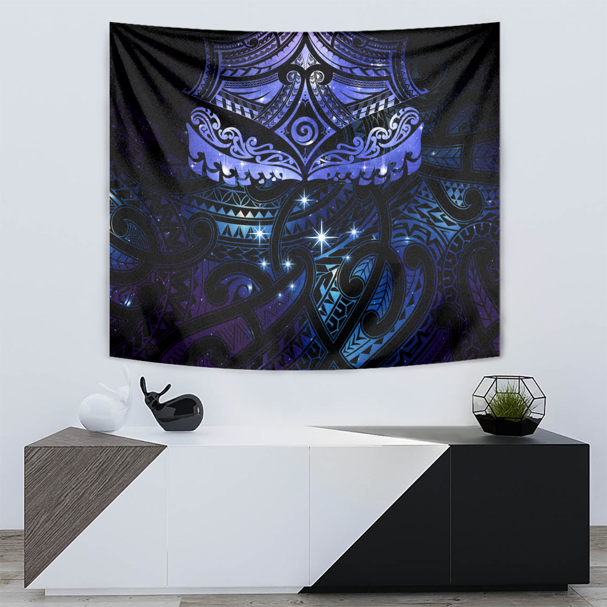 New Zealand Matariki Tapestry Maori Pattern and Matariki Sky Night LT03 - Polynesian Pride