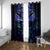 New Zealand Matariki Window Curtain Maori Pattern and Matariki Sky Night