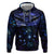 New Zealand Matariki Zip Hoodie Maori Pattern and Matariki Sky Night