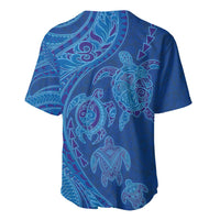 Hawaiian Turtles and Polynesian Art Tattoo Baseball Jersey Ocean Abyss LT03 - Polynesian Pride