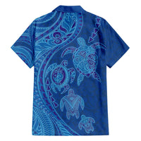 Hawaiian Turtles and Polynesian Art Tattoo Hawaiian Shirt Ocean Abyss LT03 - Polynesian Pride