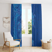 Hawaiian Turtles and Polynesian Art Tattoo Window Curtain Ocean Abyss LT03 - Polynesian Pride