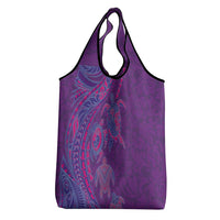 Hawaiian Turtles and Polynesian Art Tattoo Grocery Bag Dusky Violet LT03 - Polynesian Pride