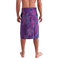 Hawaiian Turtles and Polynesian Art Tattoo Lavalava Dusky Violet LT03 - Polynesian Pride