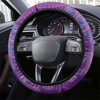 Hawaiian Turtles and Polynesian Art Tattoo Steering Wheel Cover Dusky Violet LT03 - Polynesian Pride