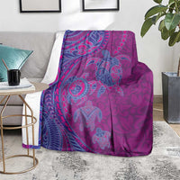 Hawaiian Turtles and Polynesian Art Tattoo Blanket Cerise LT03 - Polynesian Pride