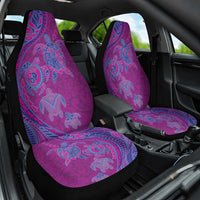 Hawaiian Turtles and Polynesian Art Tattoo Car Seat Cover Cerise LT03 One Size Pink - Polynesian Pride