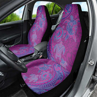 Hawaiian Turtles and Polynesian Art Tattoo Car Seat Cover Cerise LT03 - Polynesian Pride