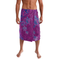Hawaiian Turtles and Polynesian Art Tattoo Lavalava Cerise LT03 Pink - Polynesian Pride