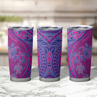 Hawaiian Turtles and Polynesian Art Tattoo Tumbler Cup Cerise LT03 - Polynesian Pride