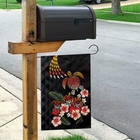 Hawaiian Hibiscus Turtle and Tropical Flower Garden Flag Dynamic Vibe LT03 - Polynesian Pride