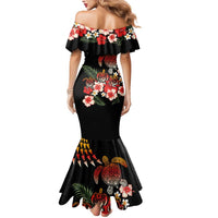 Hawaiian Hibiscus Turtle and Tropical Flower Mermaid Dress Dynamic Vibe LT03 - Polynesian Pride