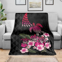 Hawaiian Hibiscus Turtle and Tropical Flower Blanket Sweet Vibe LT03 - Polynesian Pride