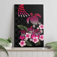 Hawaiian Hibiscus Turtle and Tropical Flower Canvas Wall Art Sweet Vibe LT03 - Polynesian Pride