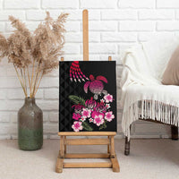 Hawaiian Hibiscus Turtle and Tropical Flower Canvas Wall Art Sweet Vibe LT03 - Polynesian Pride
