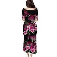 Hawaiian Hibiscus Turtle and Tropical Flower Puletasi Sweet Vibe LT03 - Polynesian Pride