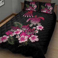 Hawaiian Hibiscus Turtle and Tropical Flower Quilt Bed Set Sweet Vibe LT03 - Polynesian Pride