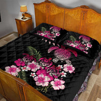 Hawaiian Hibiscus Turtle and Tropical Flower Quilt Bed Set Sweet Vibe LT03 - Polynesian Pride