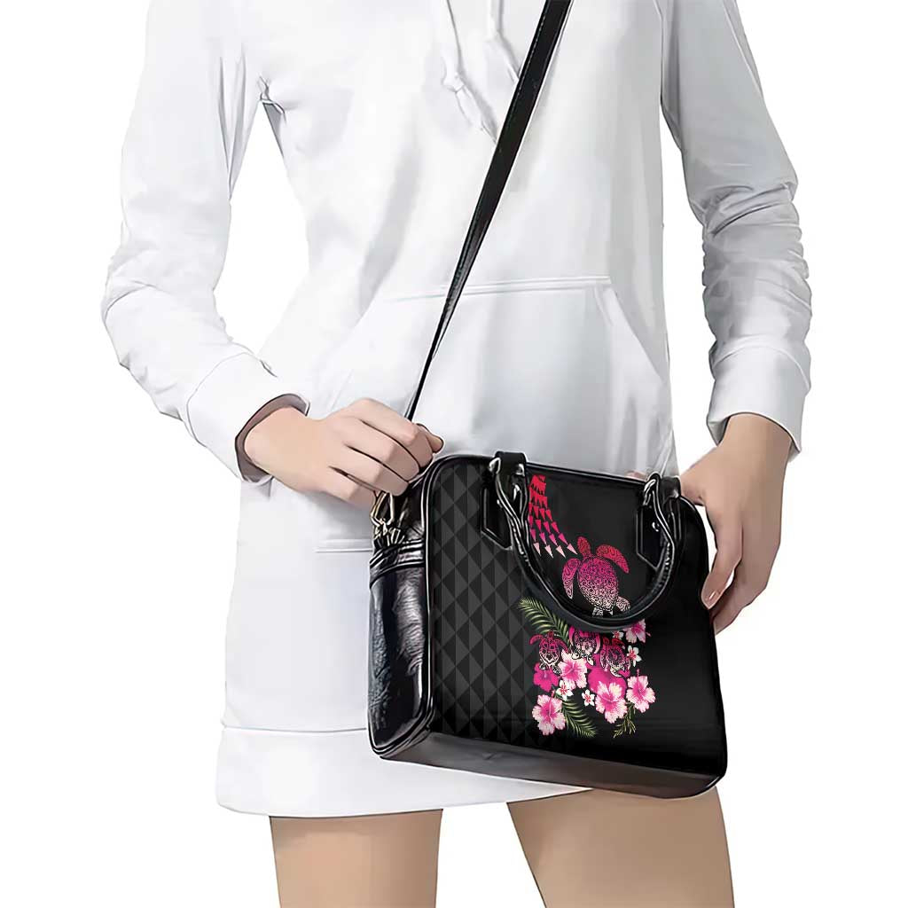 Hawaiian Hibiscus Turtle and Tropical Flower Shoulder Handbag Sweet Vibe LT03 - Polynesian Pride