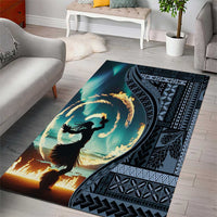 Samoan Siapo Motif and Siva Afi Dance Area Rug LT03 - Polynesian Pride