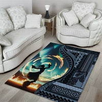 Samoan Siapo Motif and Siva Afi Dance Area Rug LT03 - Polynesian Pride