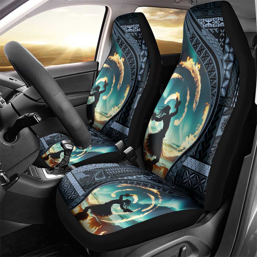 Samoan Siapo Motif and Siva Afi Dance Car Seat Cover LT03 - Polynesian Pride