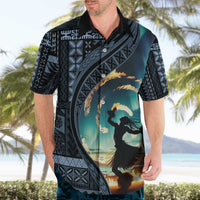 Samoan Siapo Motif and Siva Afi Dance Hawaiian Shirt LT03 - Polynesian Pride