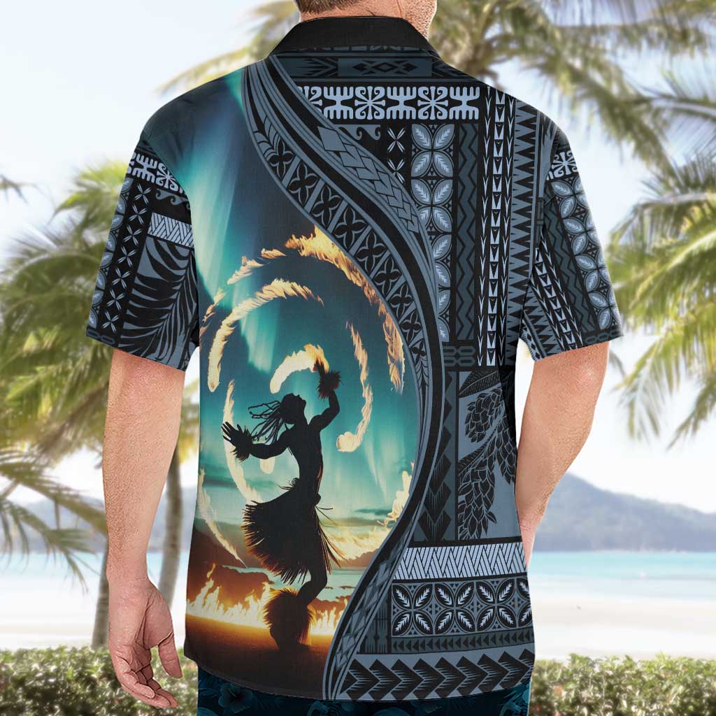 Samoan Siapo Motif and Siva Afi Dance Hawaiian Shirt LT03 - Polynesian Pride