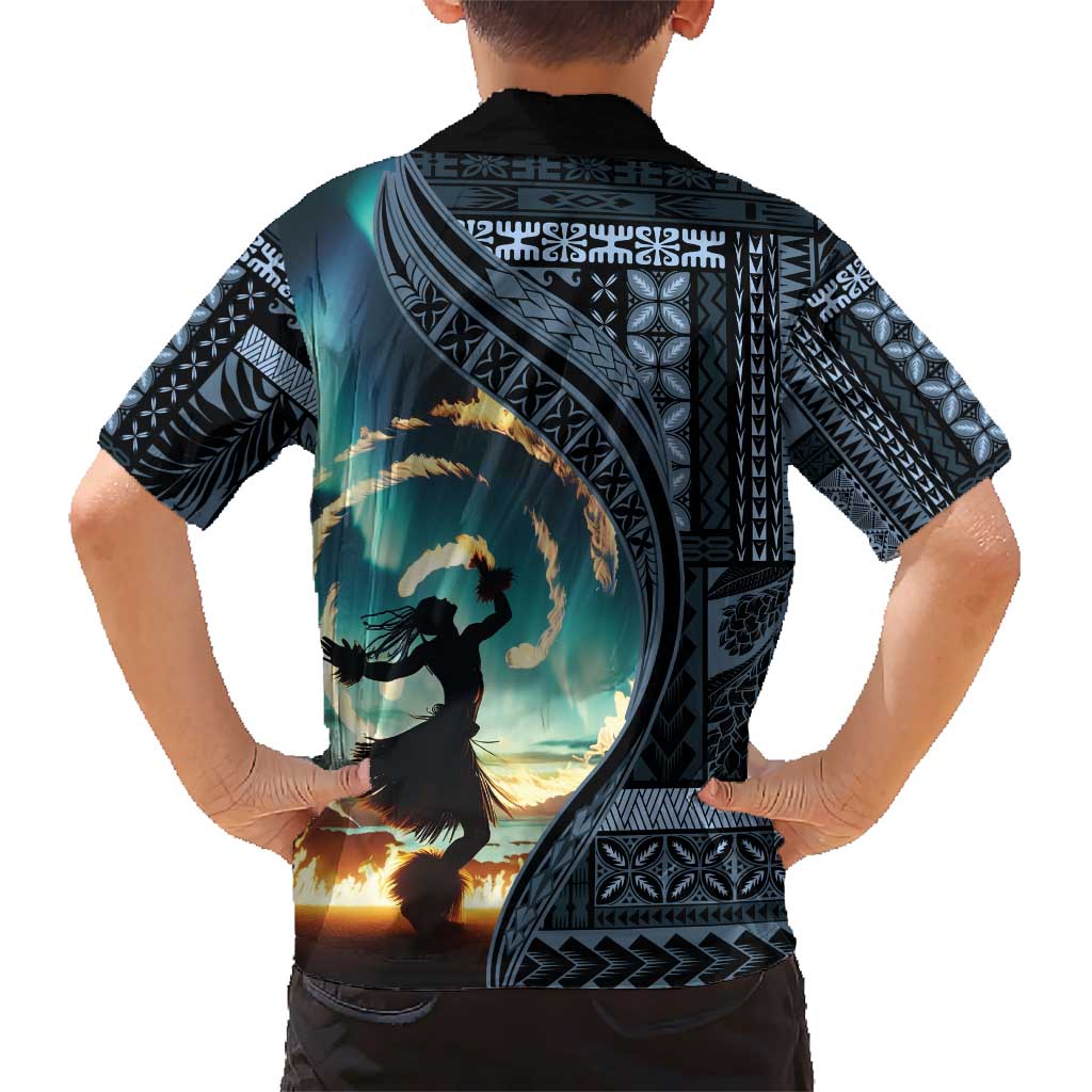 Samoan Siapo Motif and Siva Afi Dance Hawaiian Shirt LT03 - Polynesian Pride
