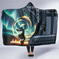 Samoan Siapo Motif and Siva Afi Dance Hooded Blanket LT03 One Size Blue - Polynesian Pride