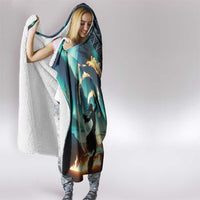 Samoan Siapo Motif and Siva Afi Dance Hooded Blanket LT03 - Polynesian Pride