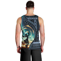 Samoan Siapo Motif and Siva Afi Dance Men Tank Top LT03 - Polynesian Pride