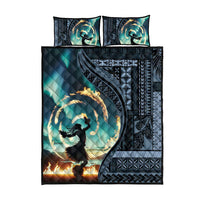 Samoan Siapo Motif and Siva Afi Dance Quilt Bed Set LT03 - Polynesian Pride