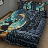 Samoan Siapo Motif and Siva Afi Dance Quilt Bed Set LT03 - Polynesian Pride