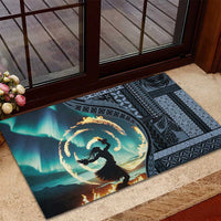 Samoan Siapo Motif and Siva Afi Dance Rubber Doormat LT03 - Polynesian Pride