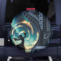 Samoan Siapo Motif and Siva Afi Dance Spare Tire Cover LT03 - Polynesian Pride