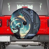 Samoan Siapo Motif and Siva Afi Dance Spare Tire Cover LT03 - Polynesian Pride