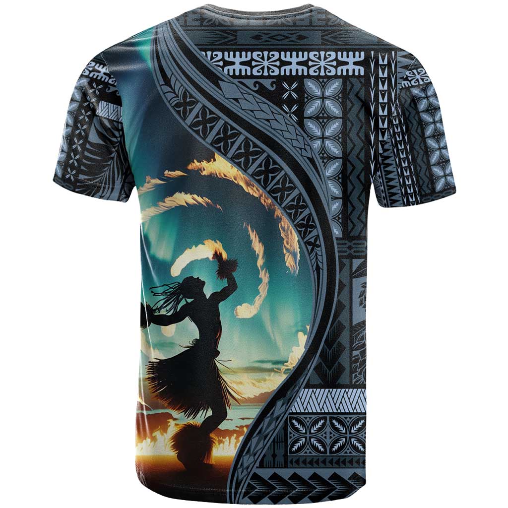 Samoan Siapo Motif and Siva Afi Dance T Shirt LT03 - Polynesian Pride