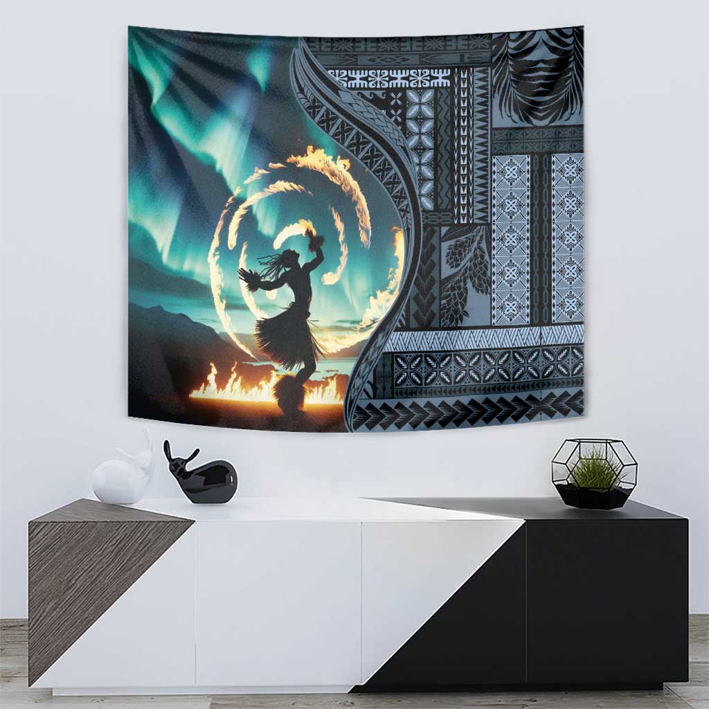 Samoan Siapo Motif and Siva Afi Dance Tapestry LT03 - Polynesian Pride