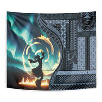 Samoan Siapo Motif and Siva Afi Dance Tapestry LT03 - Polynesian Pride