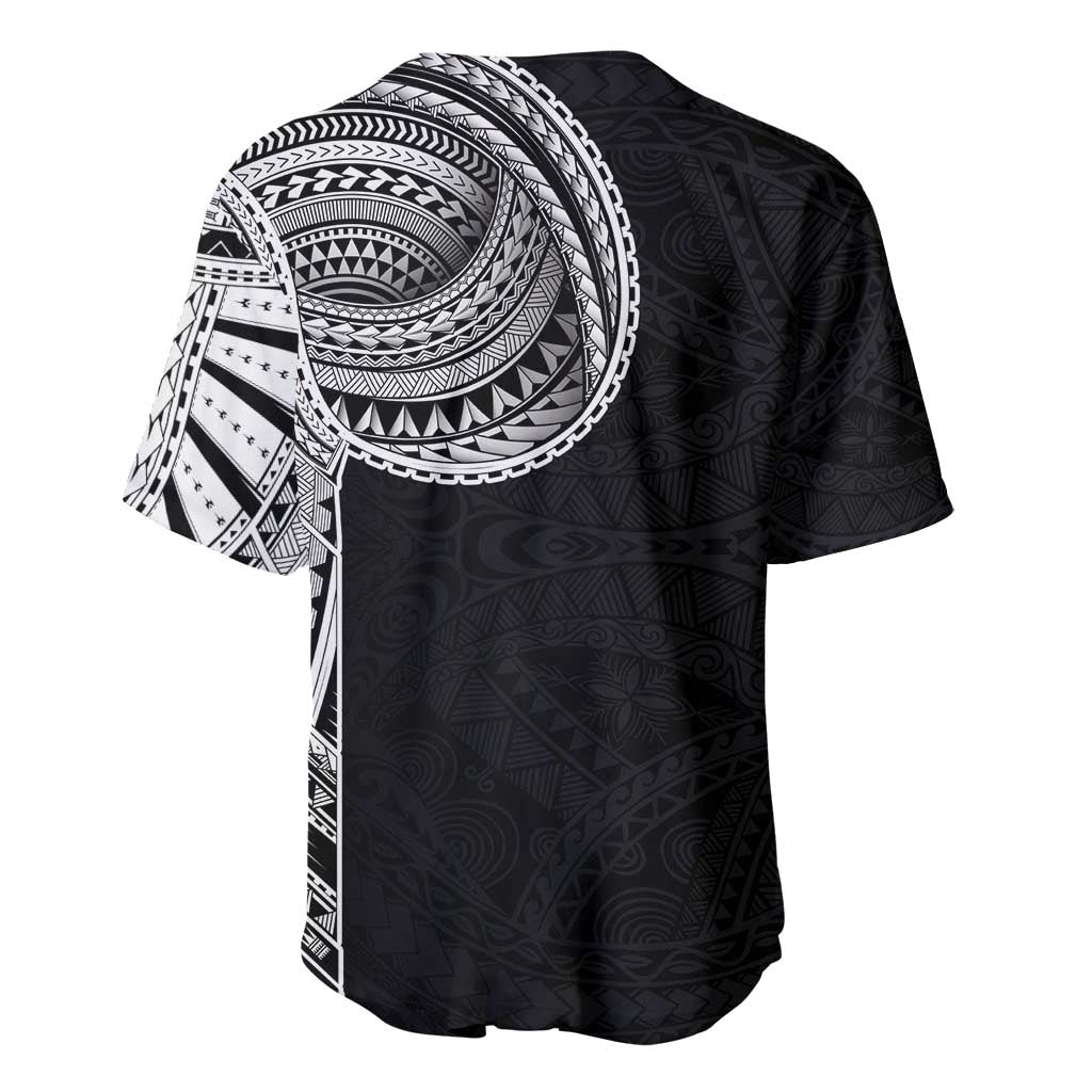 Samoan Art Tattoo Polynesian Pattern Baseball Jersey LT03 - Polynesian Pride