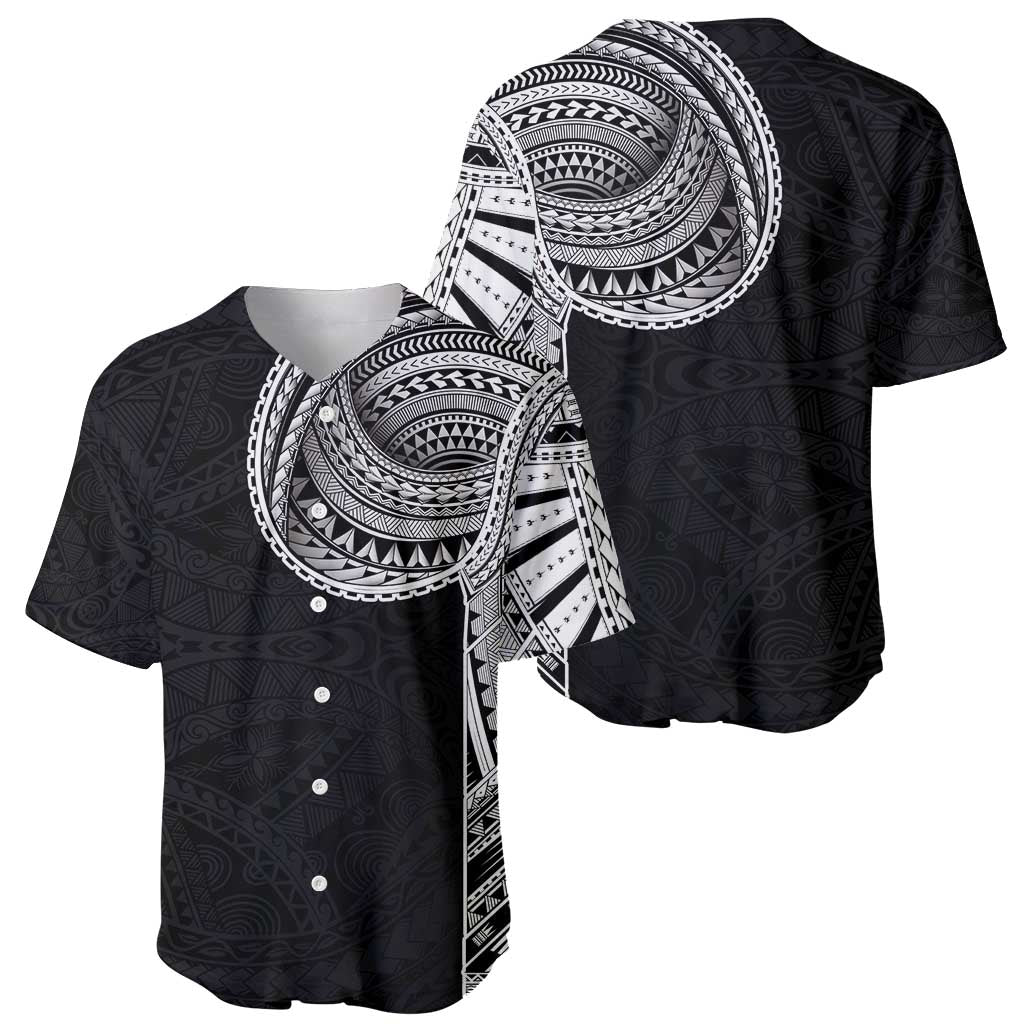 Samoan Art Tattoo Polynesian Pattern Baseball Jersey LT03 - Polynesian Pride