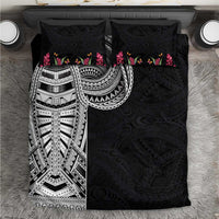 Samoan Art Tattoo Polynesian Pattern Bedding Set LT03 Black - Polynesian Pride