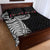 Samoan Art Tattoo Polynesian Pattern Quilt Bed Set